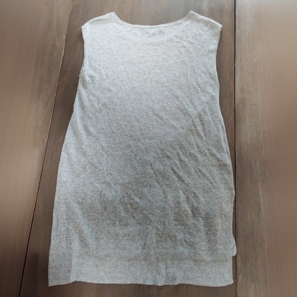 Eileen Fisher Italian Linen Silk Knit Sleeveless Tunic  - Picture 7 of 8